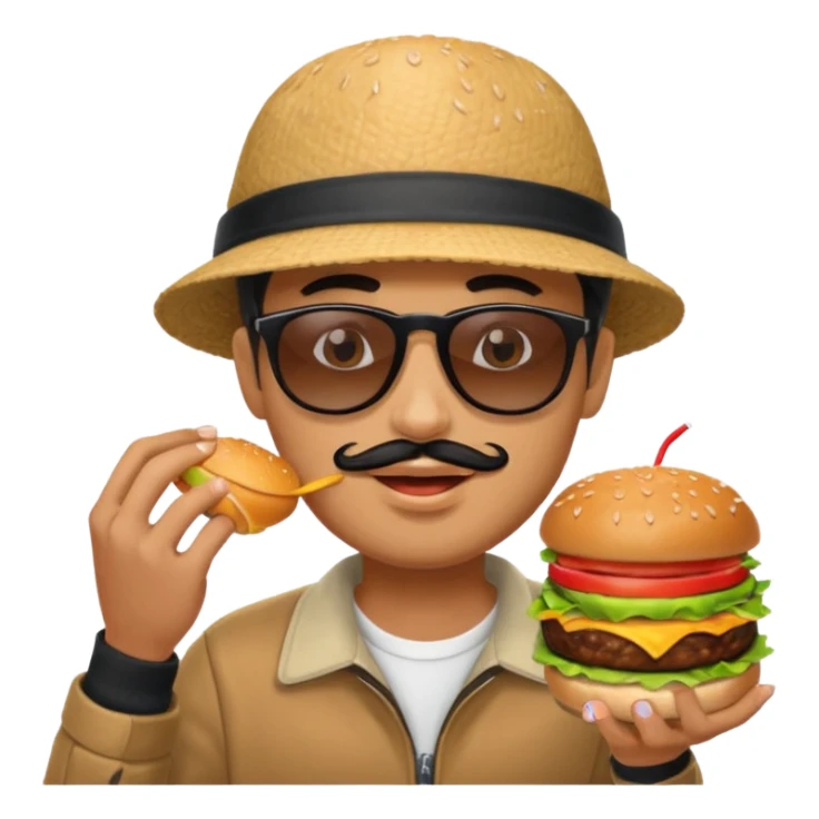 Man eating out sticker