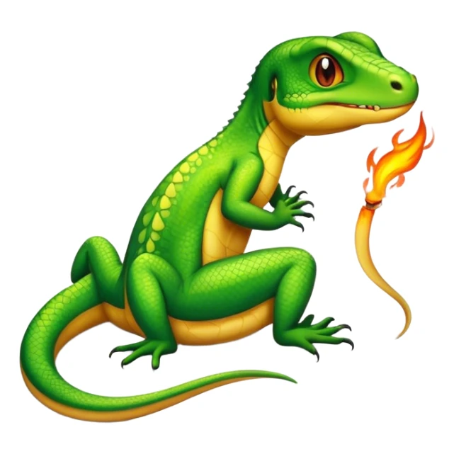 un lézard qui fume sticker