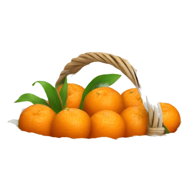 basket of tangerines sticker