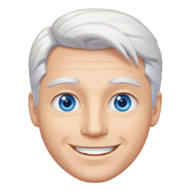 White-haired guy that looks and has beautiful blue eyes  sticker