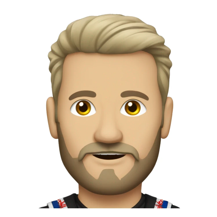 Baltic German Russian Métis Country Punk Guy sticker