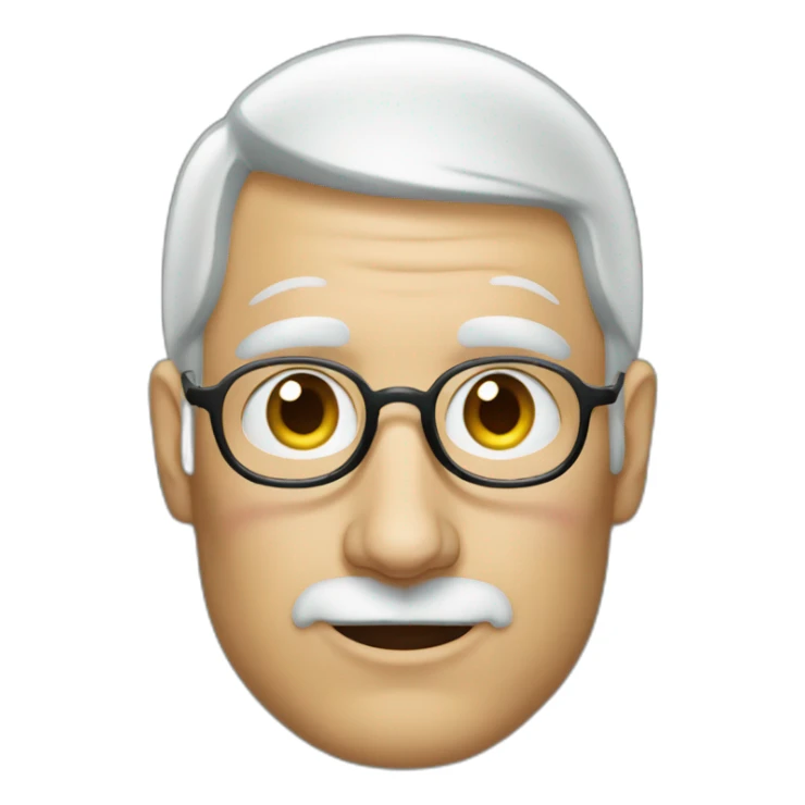 Steve jobs with a Christmas on his head sticker