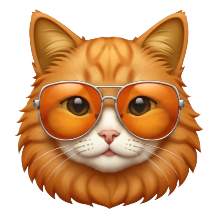 Cat with sunglasses sticker
