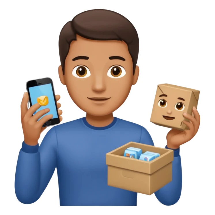 A male customer who has a product service request wants information on one of two products. I want to see the two products. No headset or computers. sticker