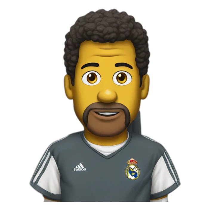 Hiper realistic The simpsons real madrid sticker