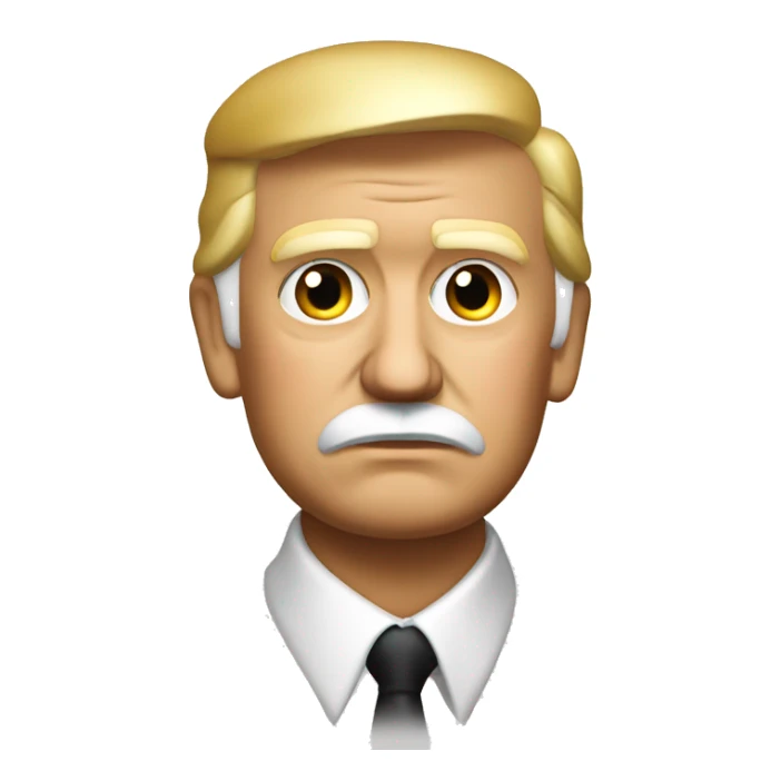 donald j trump wearing a white stalin tun sticker