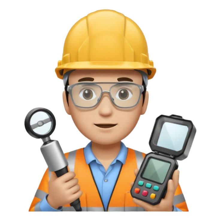 opérateur contrôle non destructif homme sticker