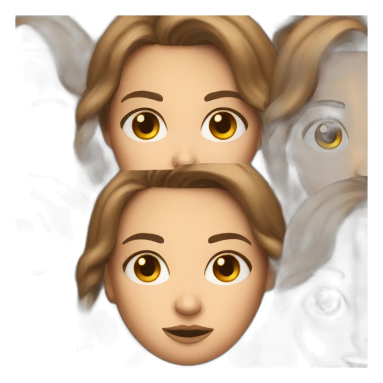 Brown hair young White women upset sticker