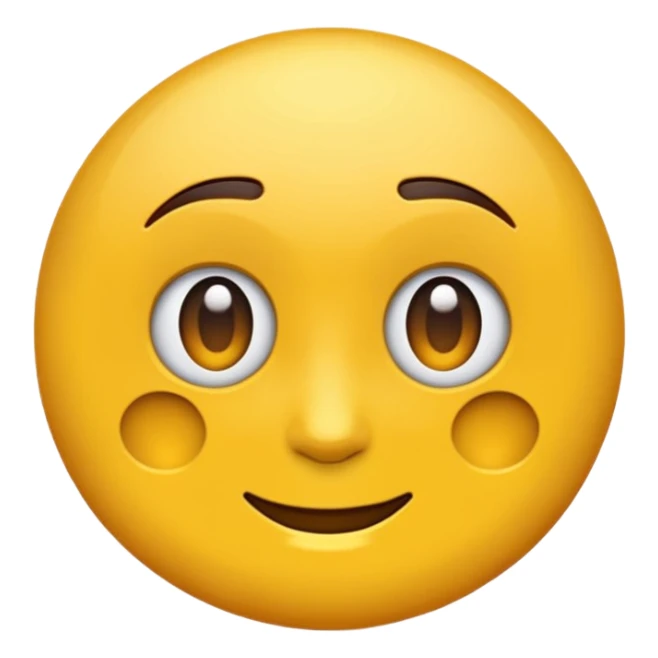 Emoji rond et jaune qui regarde à gauche sticker