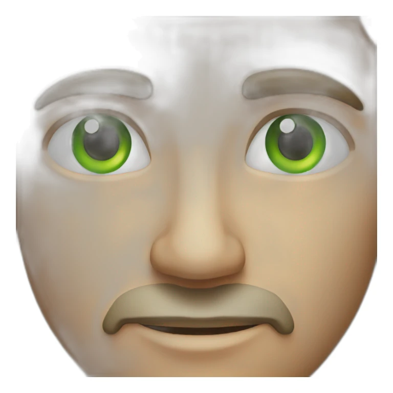 Man with green eyes sticker