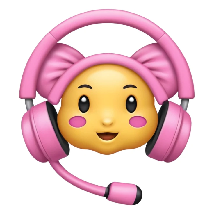 Eu quero um fone de ouvido com laço  sticker