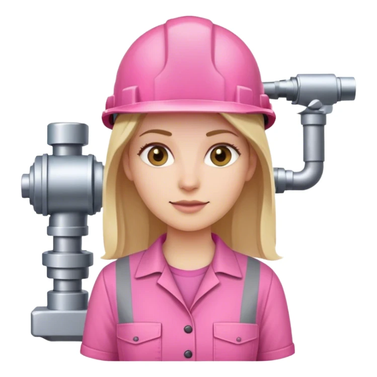 a white woman who likes pink works as an engineer  sticker