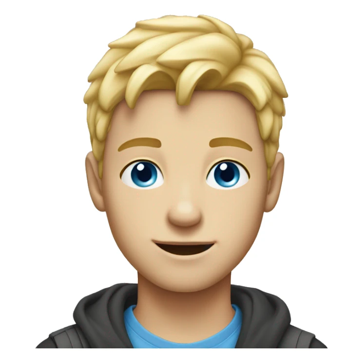 teenage blond boy-blue eyes  sticker
