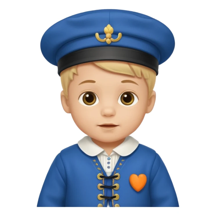 baby boy traditional dutch clothes sticker