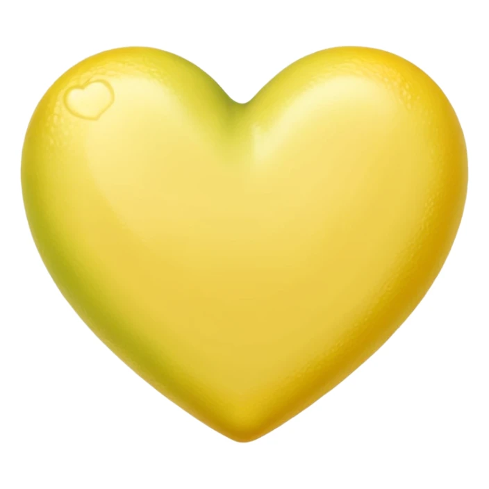 Pale Limon color heart sticker