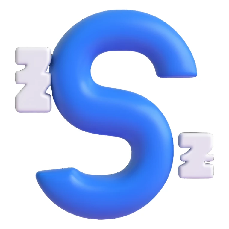 number 2 in 3D emoji style, royal blue, white, and silver colors sticker