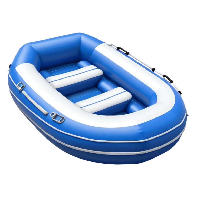 round inflatable boat with several seats with backrests around the perimeter sticker