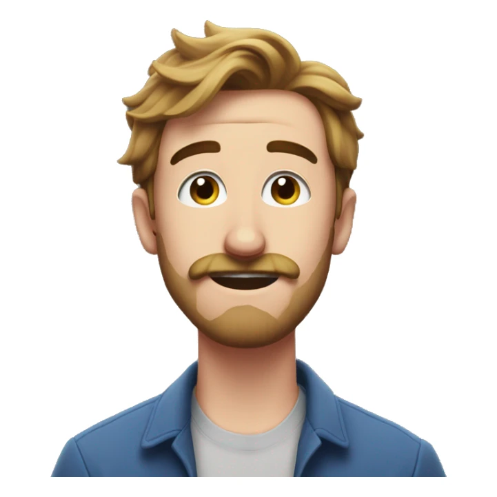 mrbeast in real life with facial hair sticker