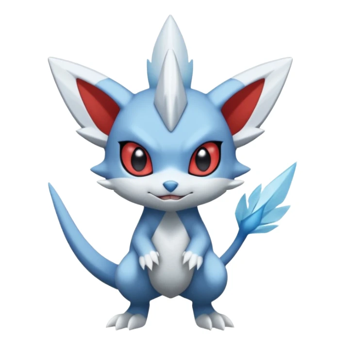 Elemental  Glalie-Sneasel-Togetic-Pokémon-Fakémon-hybrid-creature sticker