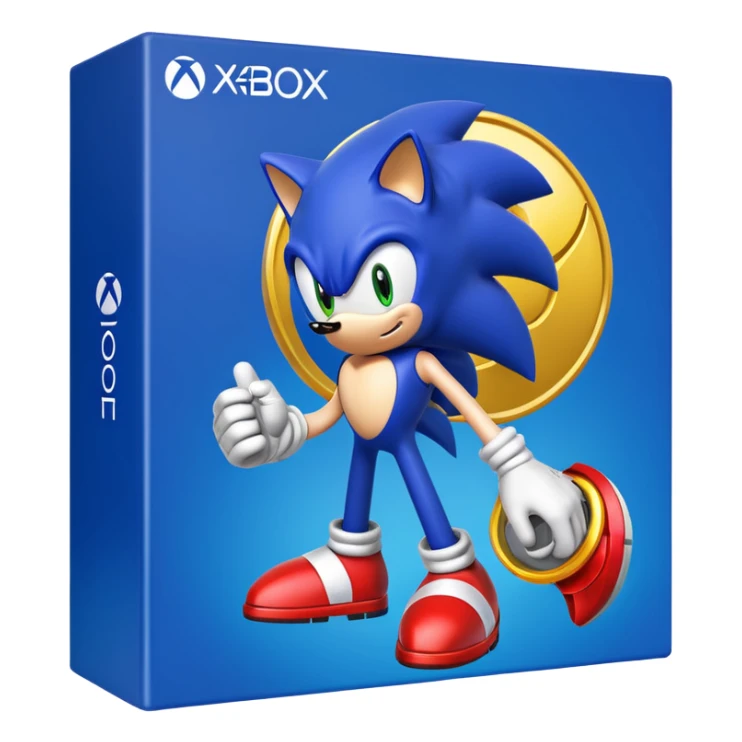 A copy of Sonic heros for the original Xbox sticker