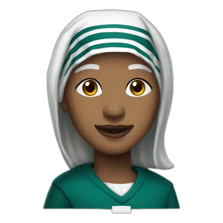 Mother Theresa in Eagles jersey sticker