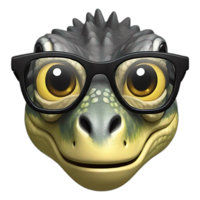 velociraptor glasses sticker