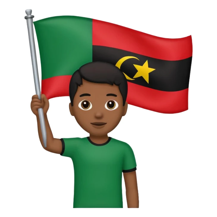 Pan African-African American Flag (Red-Black and Green horizontal stripes) - no stars or no other symbols, just the flag sticker