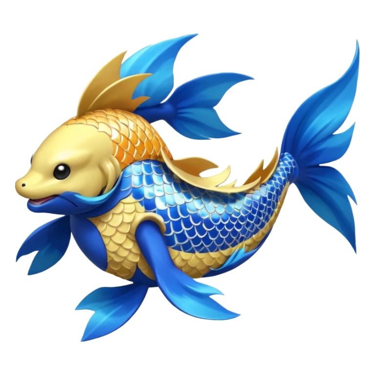 Manectric-Electrike-Furfrou-koi-Fakemon-fusion, full body sticker