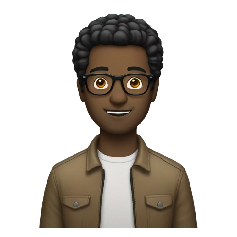 White man short black hair and glasses on a Harley sticker