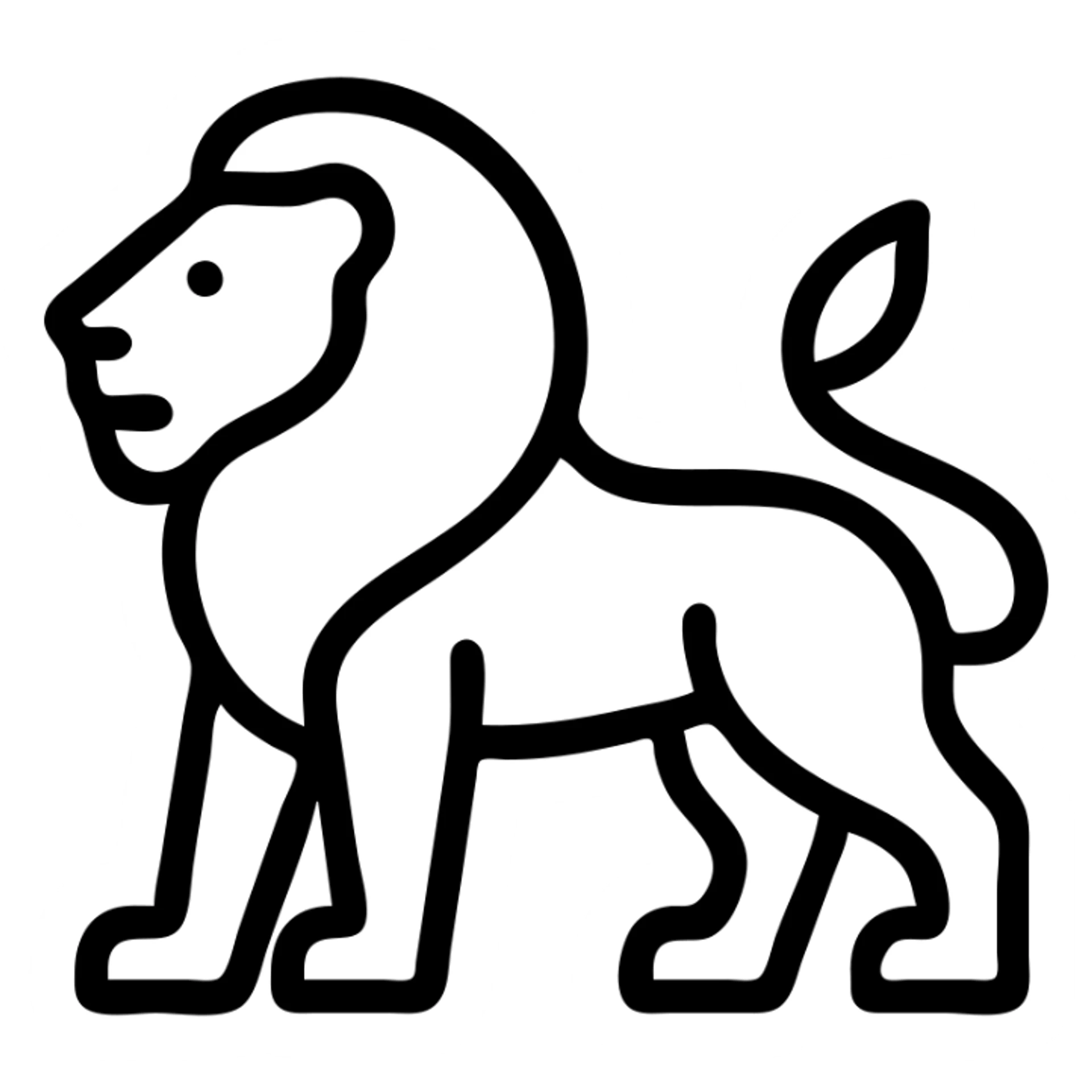 Lion sticker