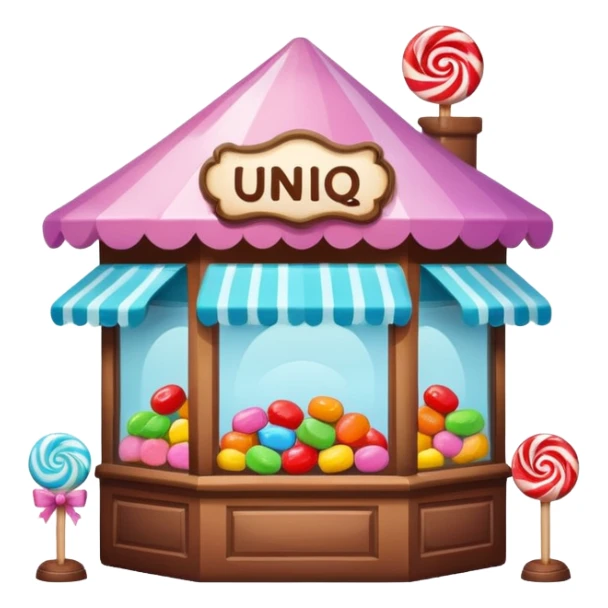 Candyshop with name: UNIQ sticker