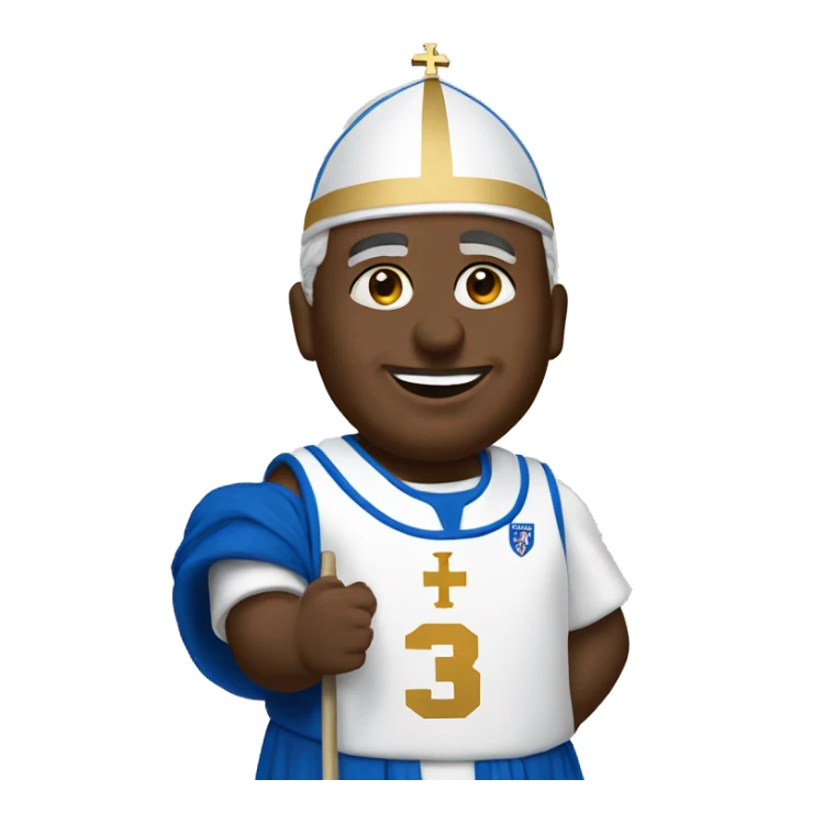 Pope wearing #3 Kentucky basketball jersey sticker