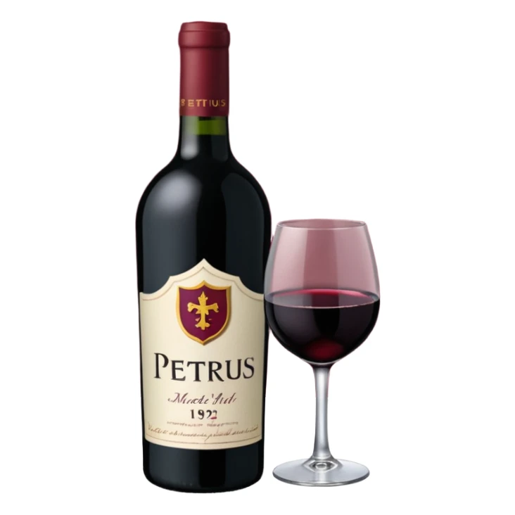 can you create an emoji for a very rare merlot (Petrus 1992) sticker