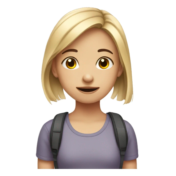 Autistic girl sticker