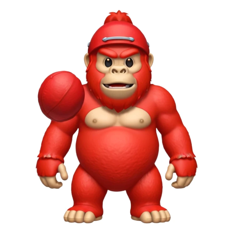 red Kong toy sticker
