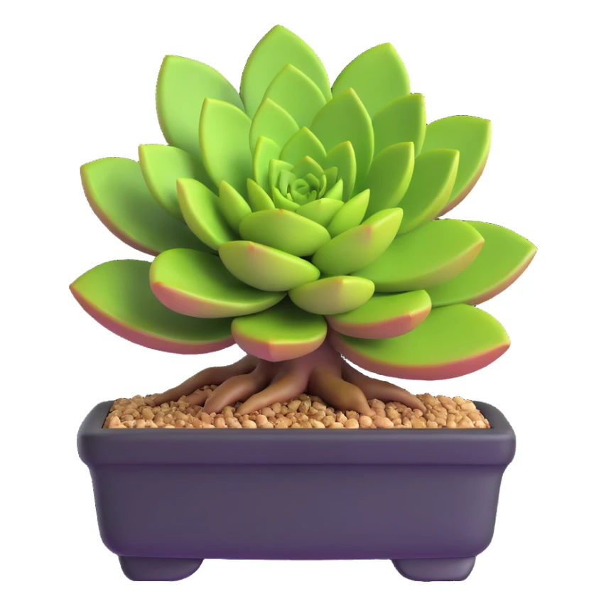 succulent bonsai plant sticker