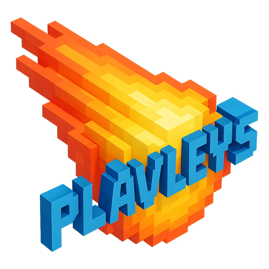 светящиеся комета с надписью "PLAVLEYS", no background sticker