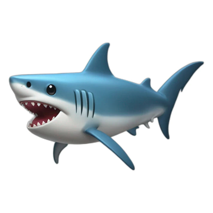 Requin avec des ailes qui fume  sticker