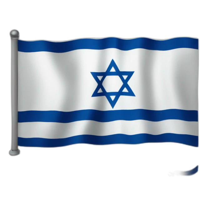 Israeli Flag with signs of war sticker