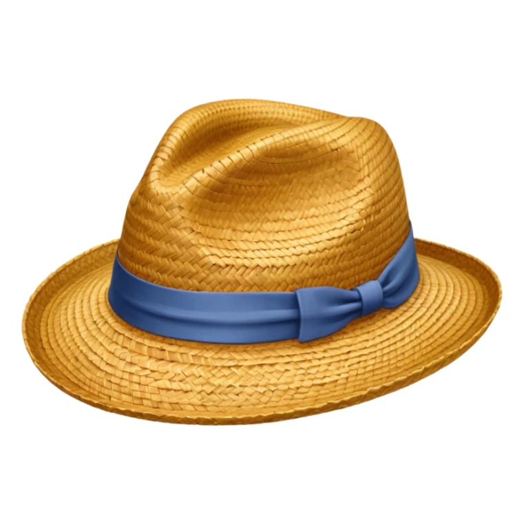 just a hat made of straw sticker