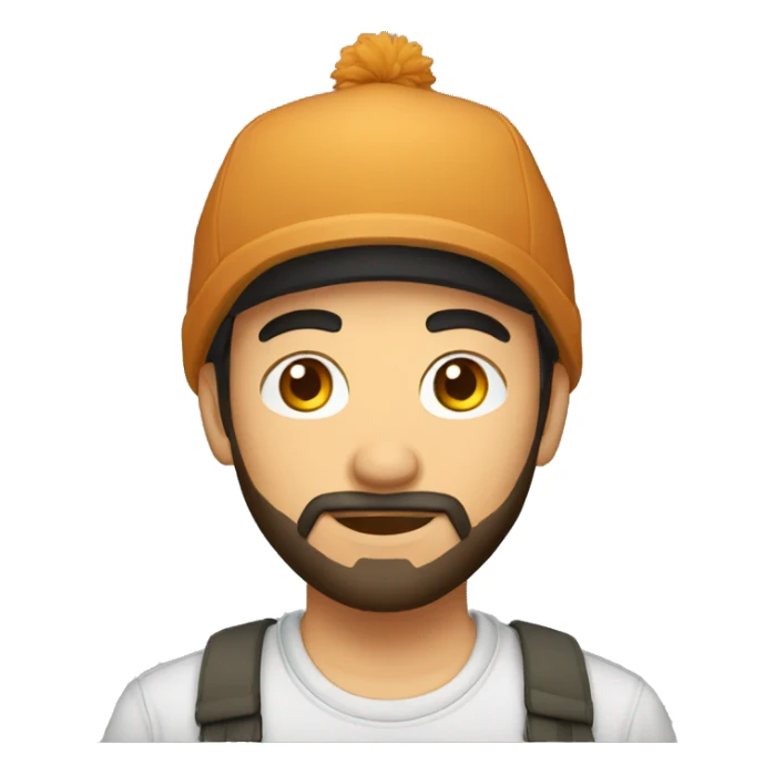 A GUY AT 23, KYRGYZ, WITH A KYRGYZ HAT ON HIS HEAD, WITH A BEARD sticker