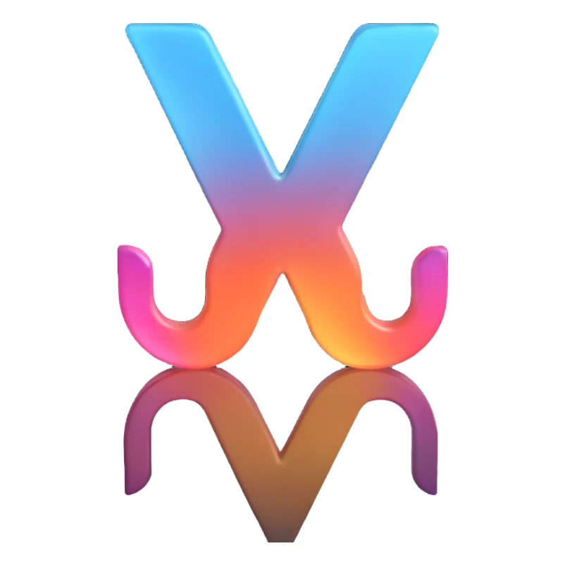 3D style female sign symbol, glass effect, subtle reflections sticker