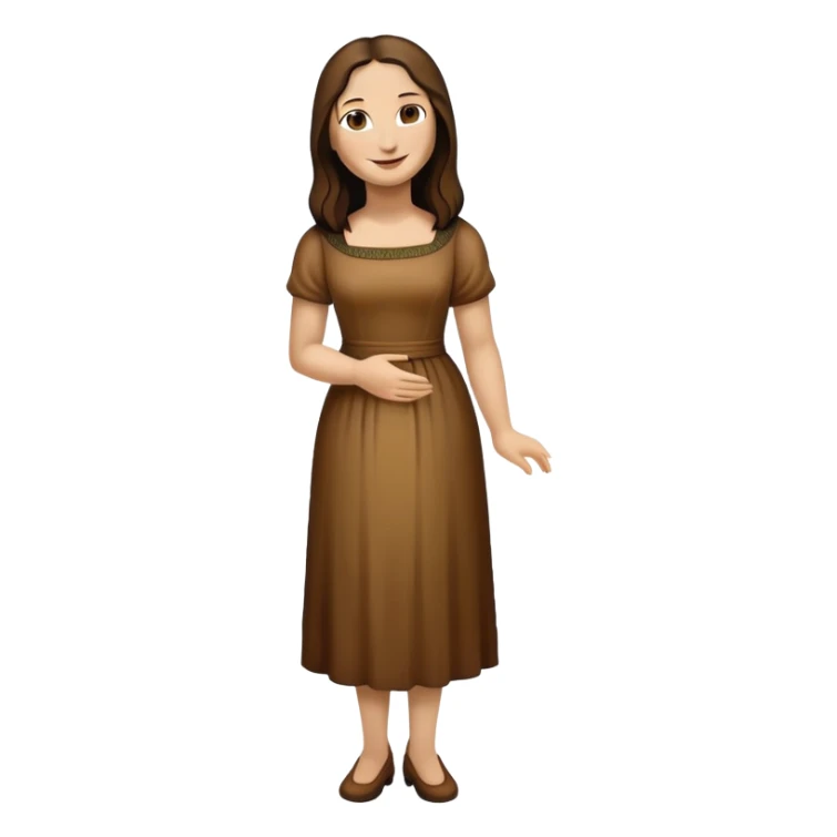 Full body Mona Lisa painting sticker