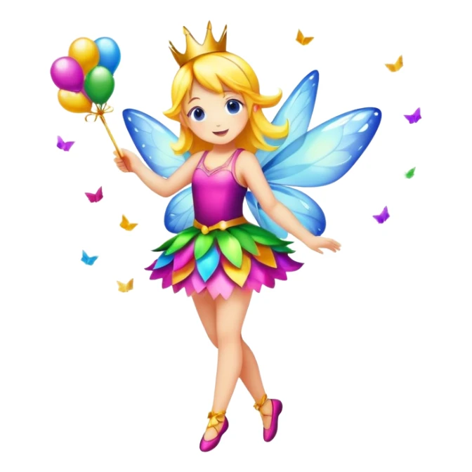 Birthday Confetti fairy sticker