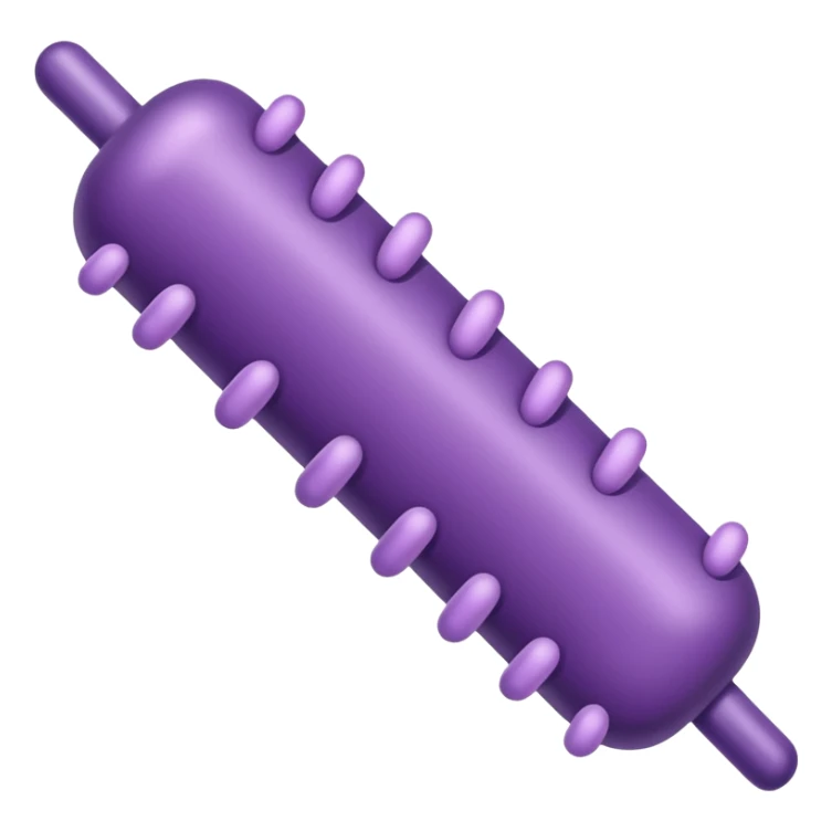 Multiple Lactobacillus bacteria emojis, thick rod shape, purple, soft fibrous texture, clean ingredient icon style
 sticker