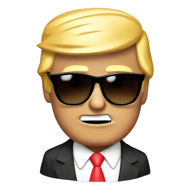 Donald Trump Donald Trump wearing sunglasses ￼ sticker