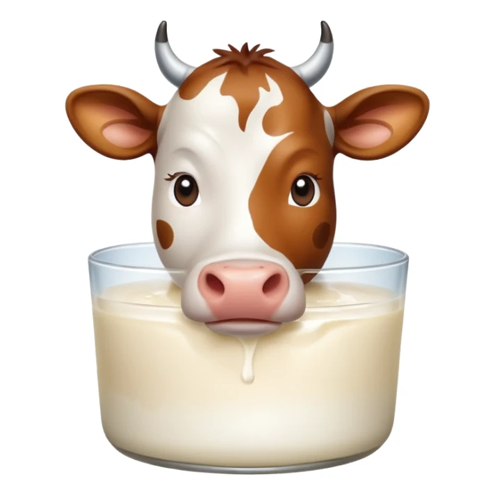 cow in a milk sticker