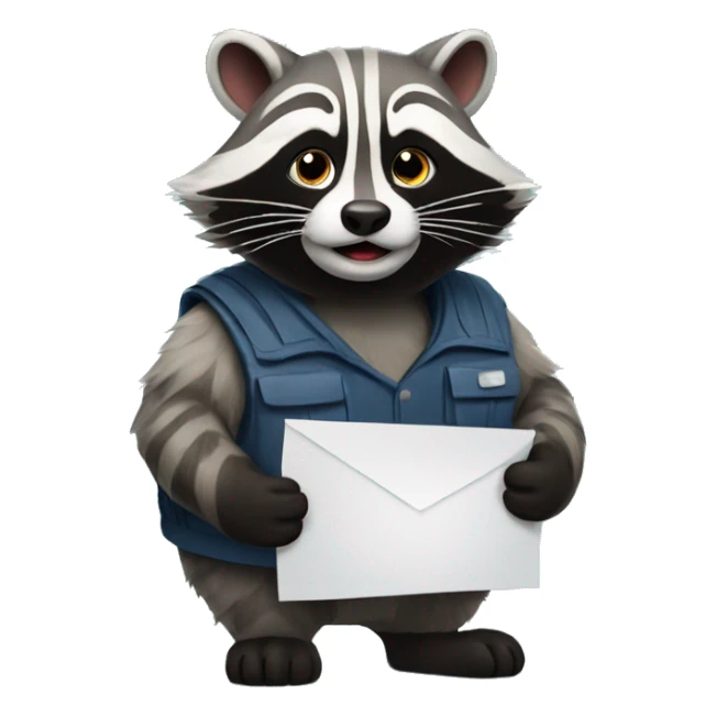 Trash panda doesn’t want to go to work  sticker
