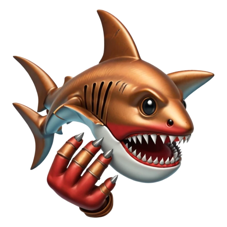 Freddy Krueger shark finger glove sticker