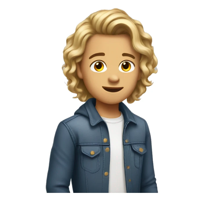 braunhaariger teenager  sticker